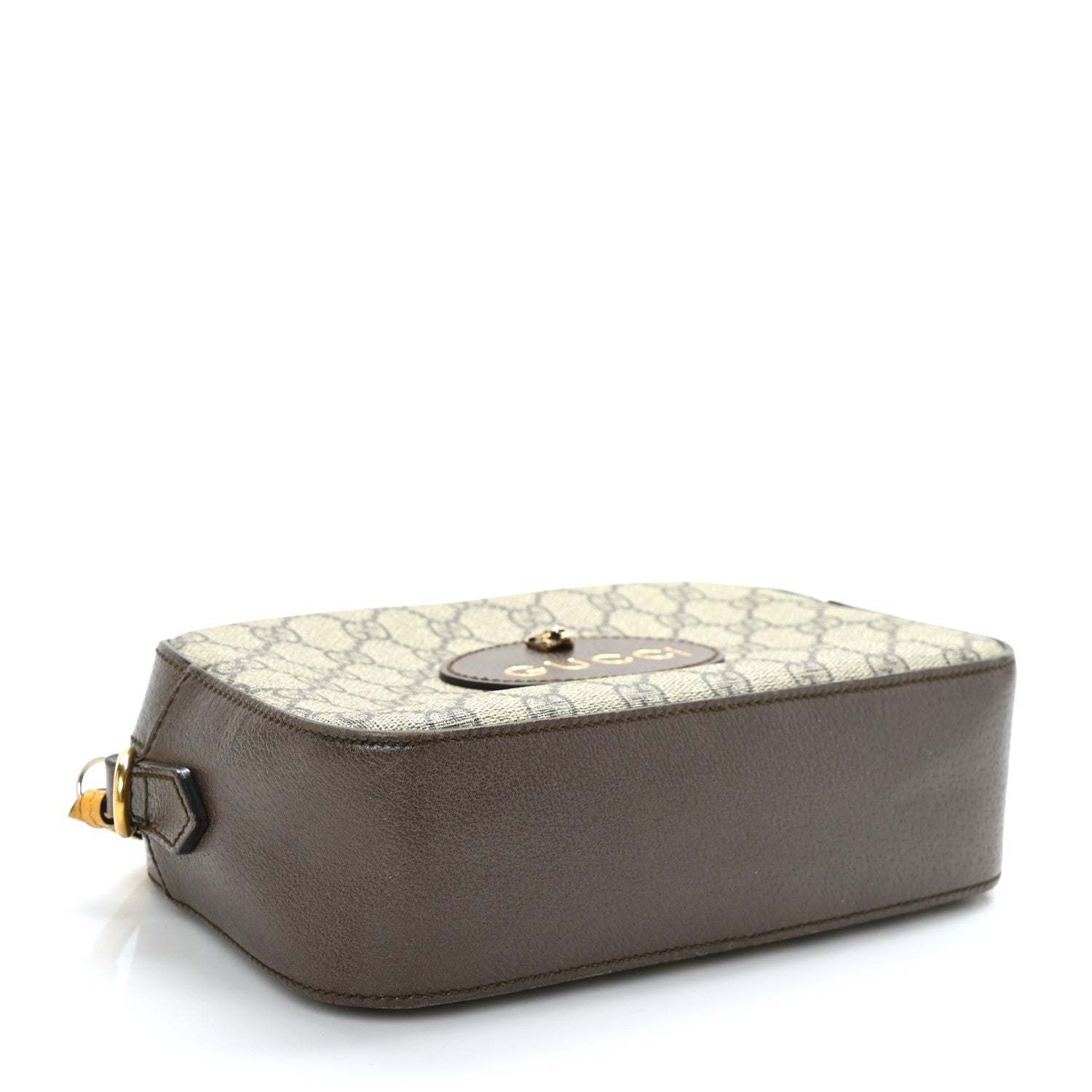 Gucci GG Supreme Monogram Web Neo Vintage Shoulder Bag Beige New Acero Crop 5 of 10