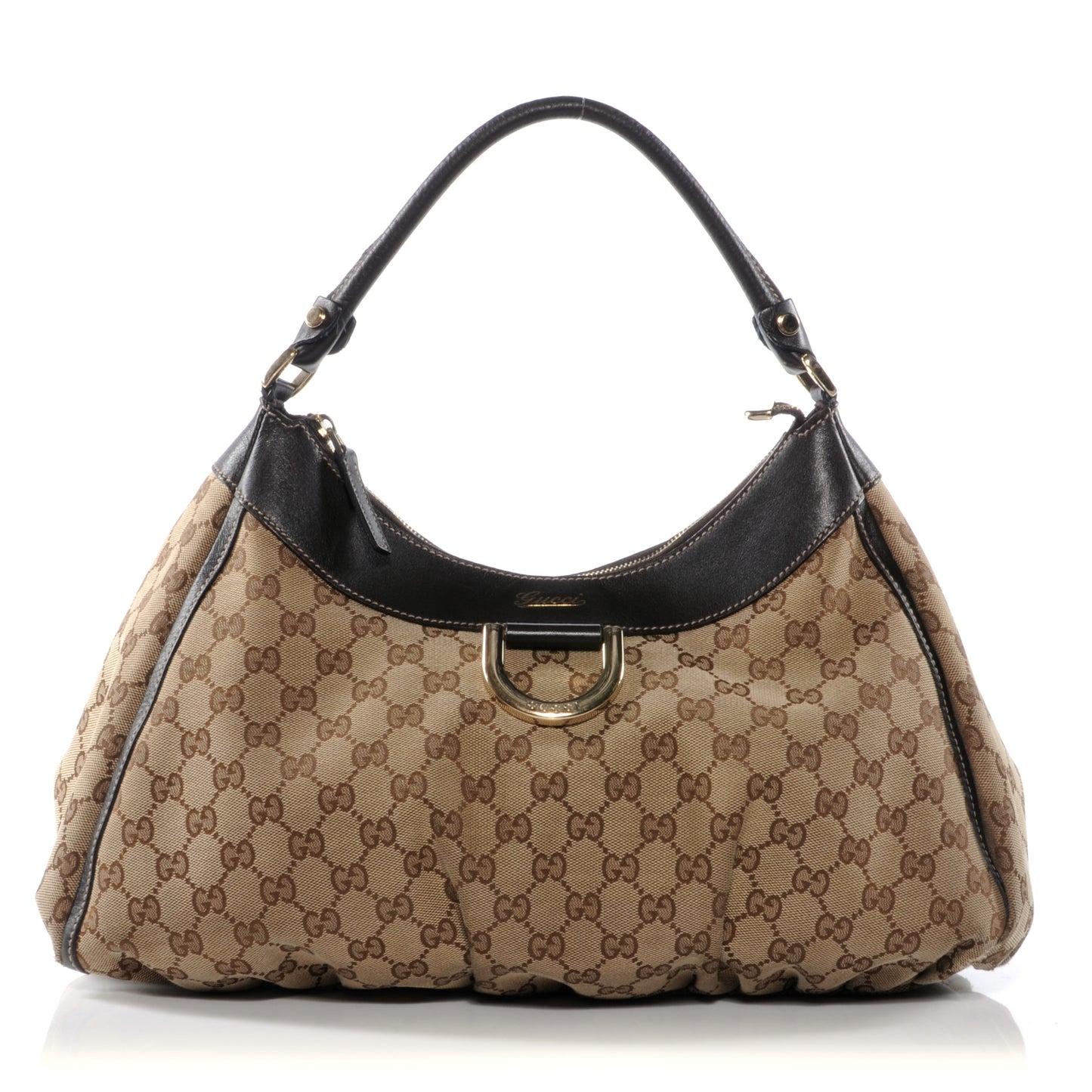 Monogram Large D Gold Hobo Ebony
