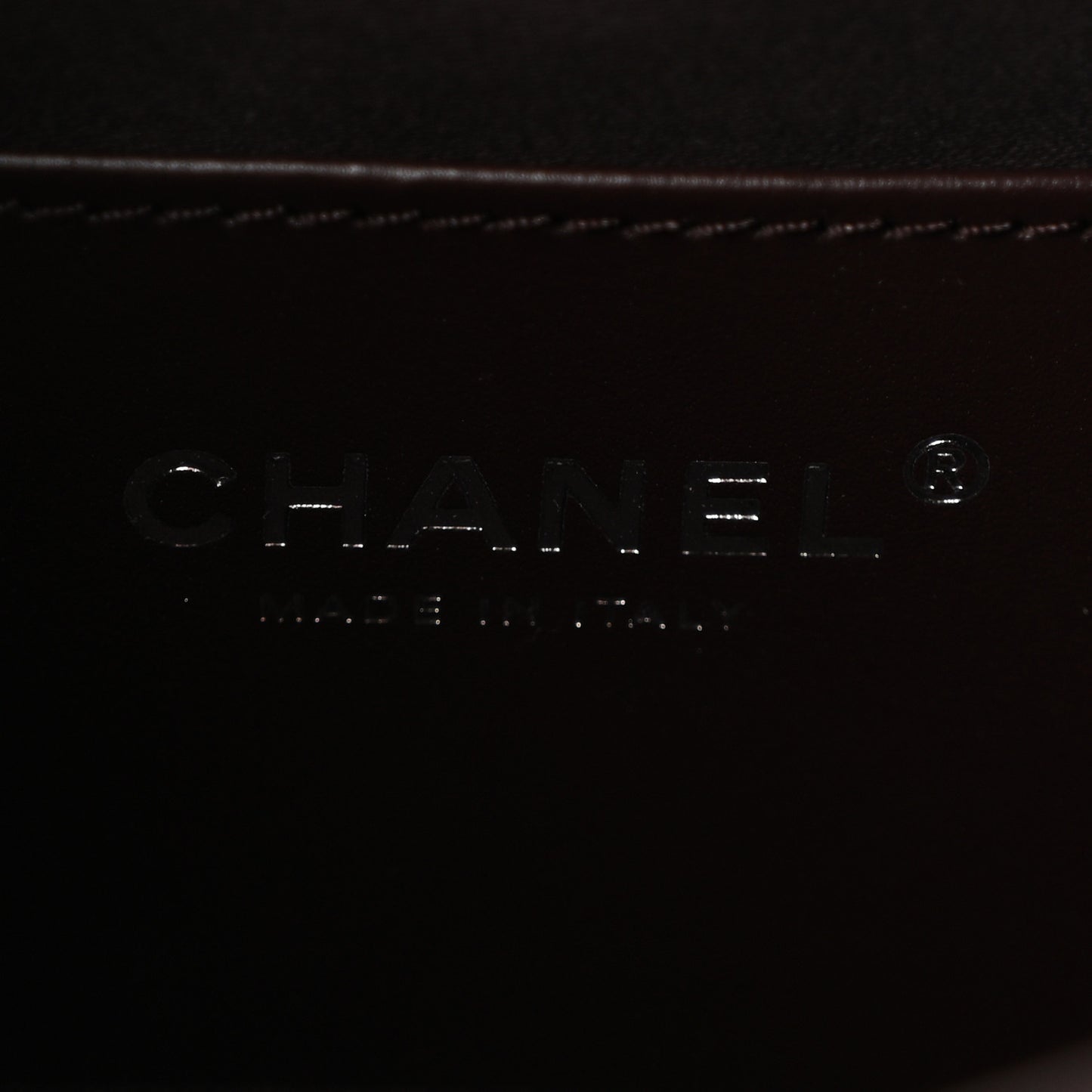 Shiny Crumpled Calfskin Quilted Small Chanel 25 Handbag Dark Brown
