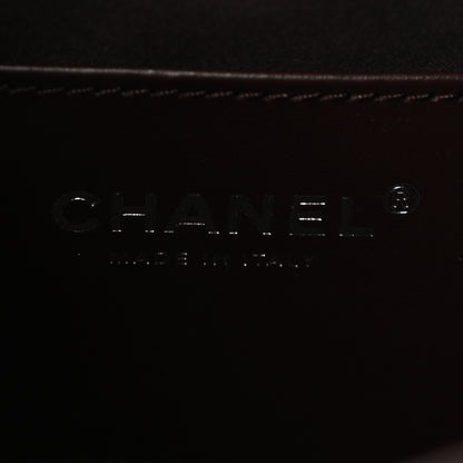 Chanel Shiny Crumpled Calfskin Quilted Small Chanel 25 Handbag Dark Brown 6 of 10