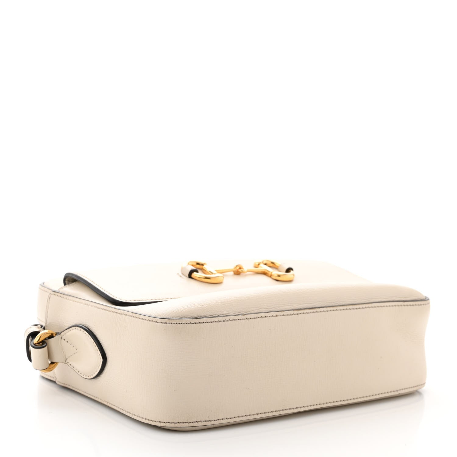 Gucci Azalea Calfskin Small Horsebit 1955 Shoulder Bag Mystic White 4 of 15