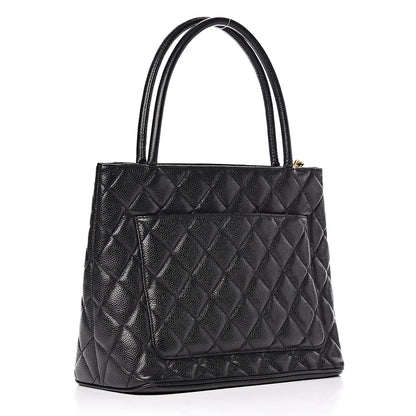 Chanel Caviar Quilted Medallion Tote Black 3 of 13