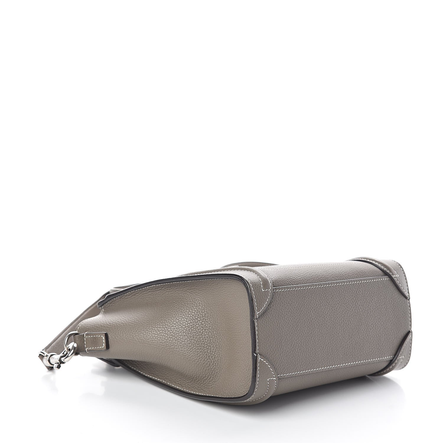 Celine Drummed Calfskin Nano Luggage Souris 4 of 9