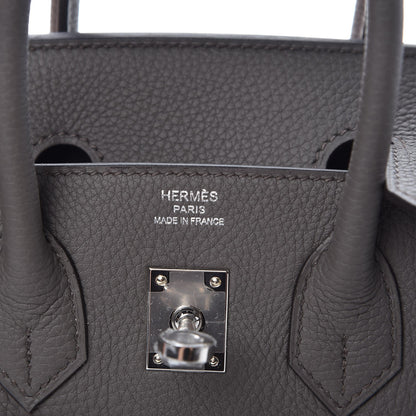 Hermes Togo Birkin 25 Etain 6 of 8