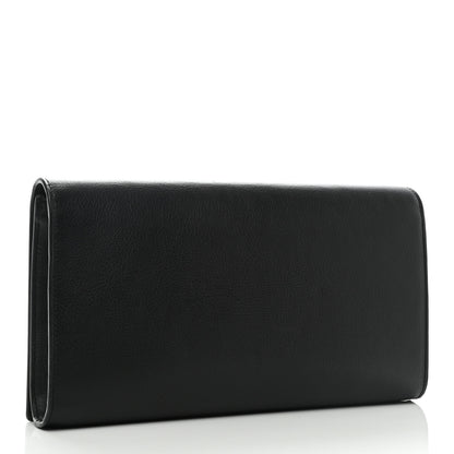 Saint Laurent Calfskin Monogram Large Belle De Jour Clutch Black 3 of 7