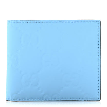 Gucci Rubber Effect GG Embossed Bi-Fold Wallet Bright Splash 1 of 8