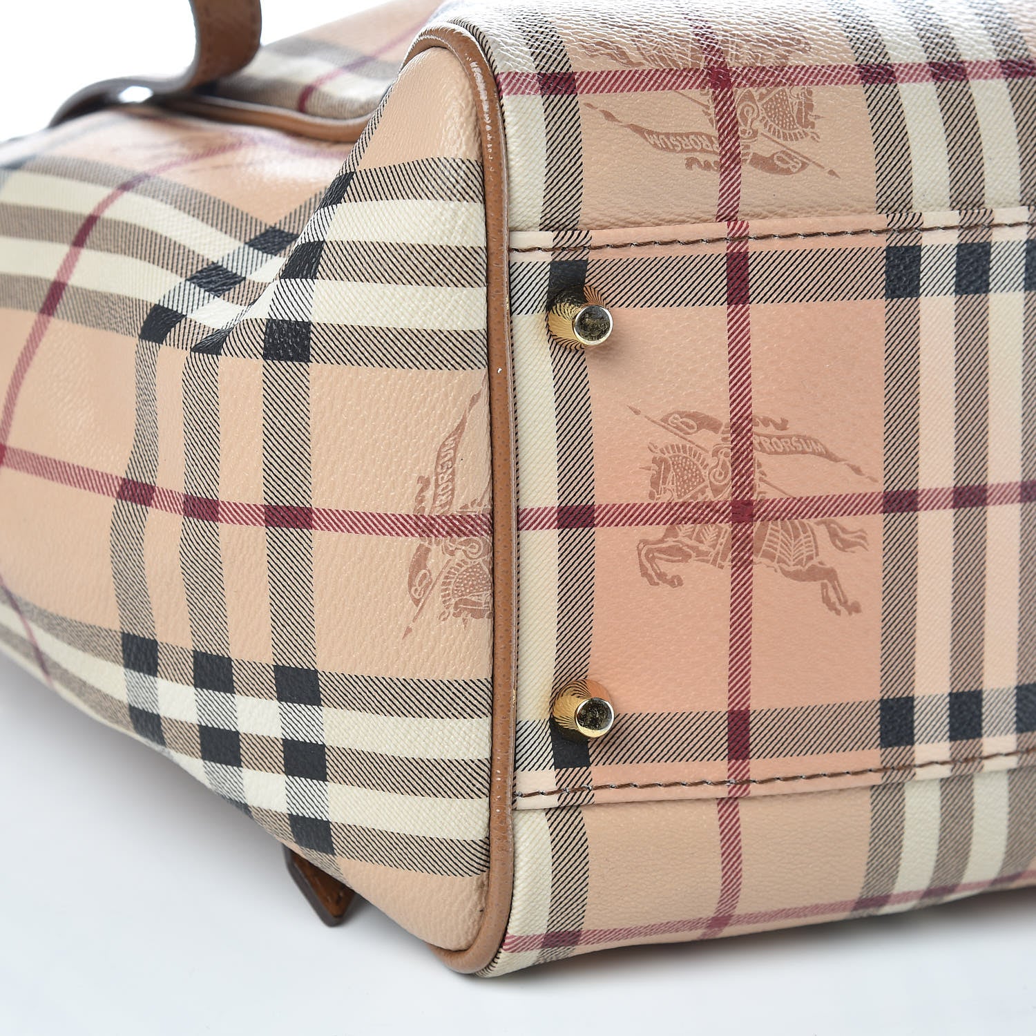 Burberry Haymarket Check Small Canterbury Tote Brown 11 of 13