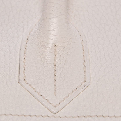 Hermes Taurillon Clemence JPG Birkin 42 White 32 of 33