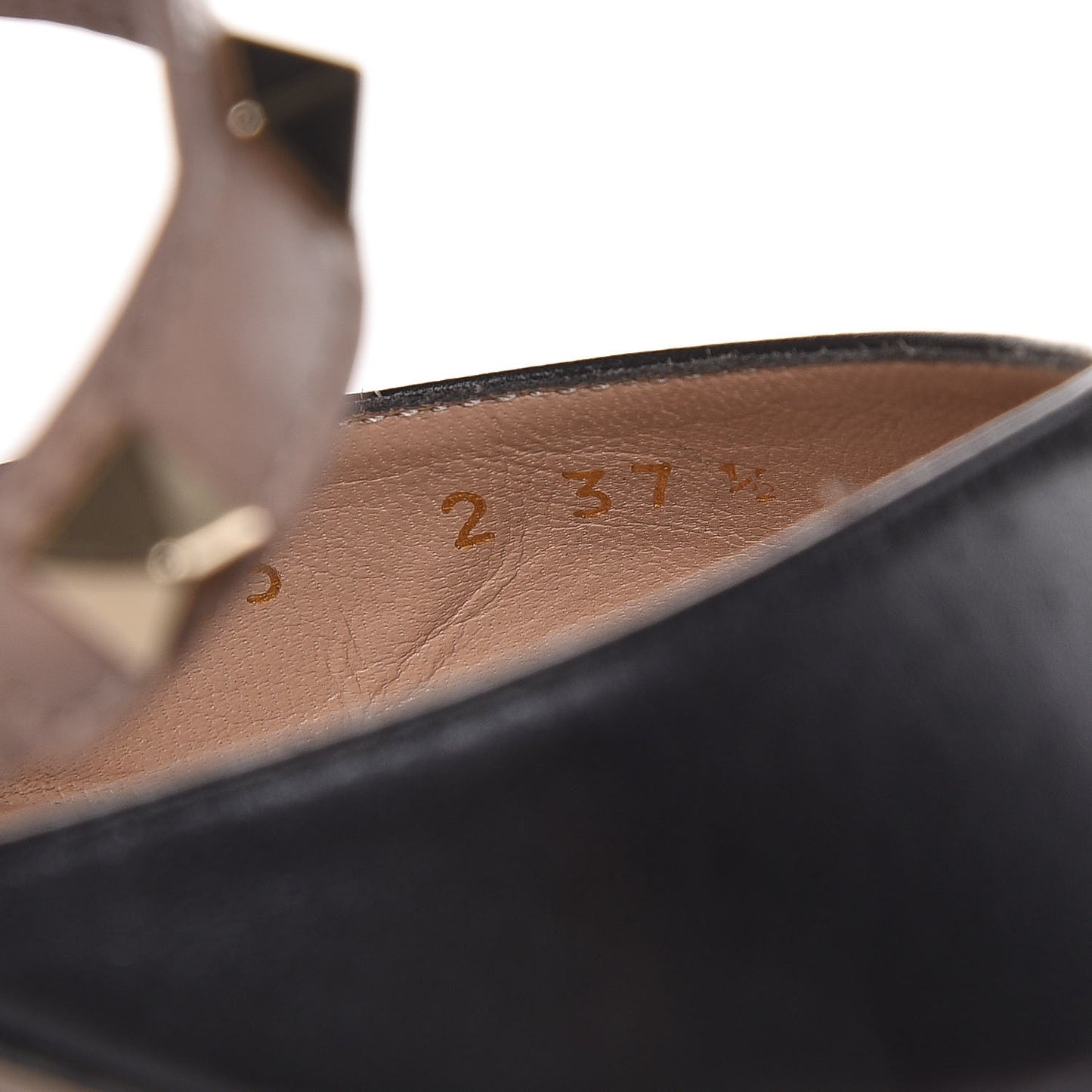 Nappa Rockstud Criss Cross 55mm Mules 37.5 Black Poudre