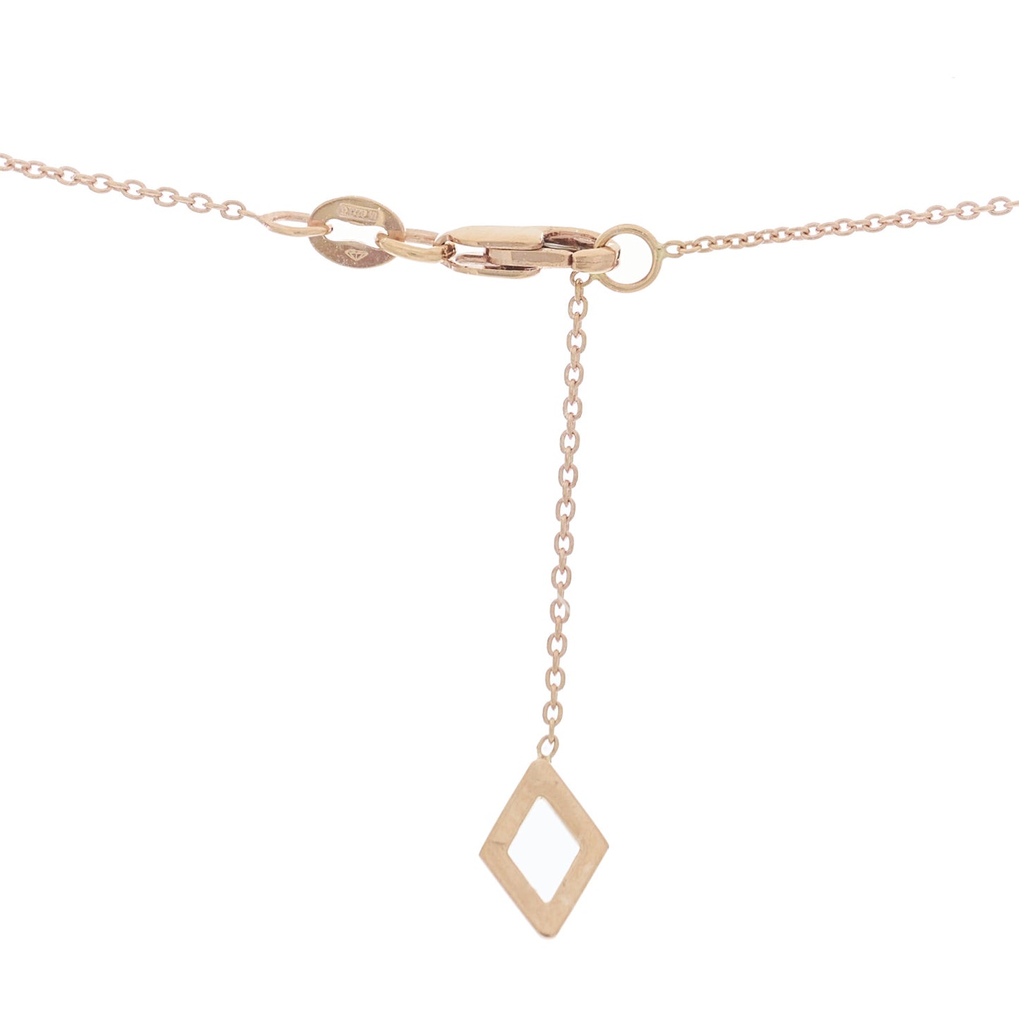 18K Yellow Gold Diamond Diamonte Necklace