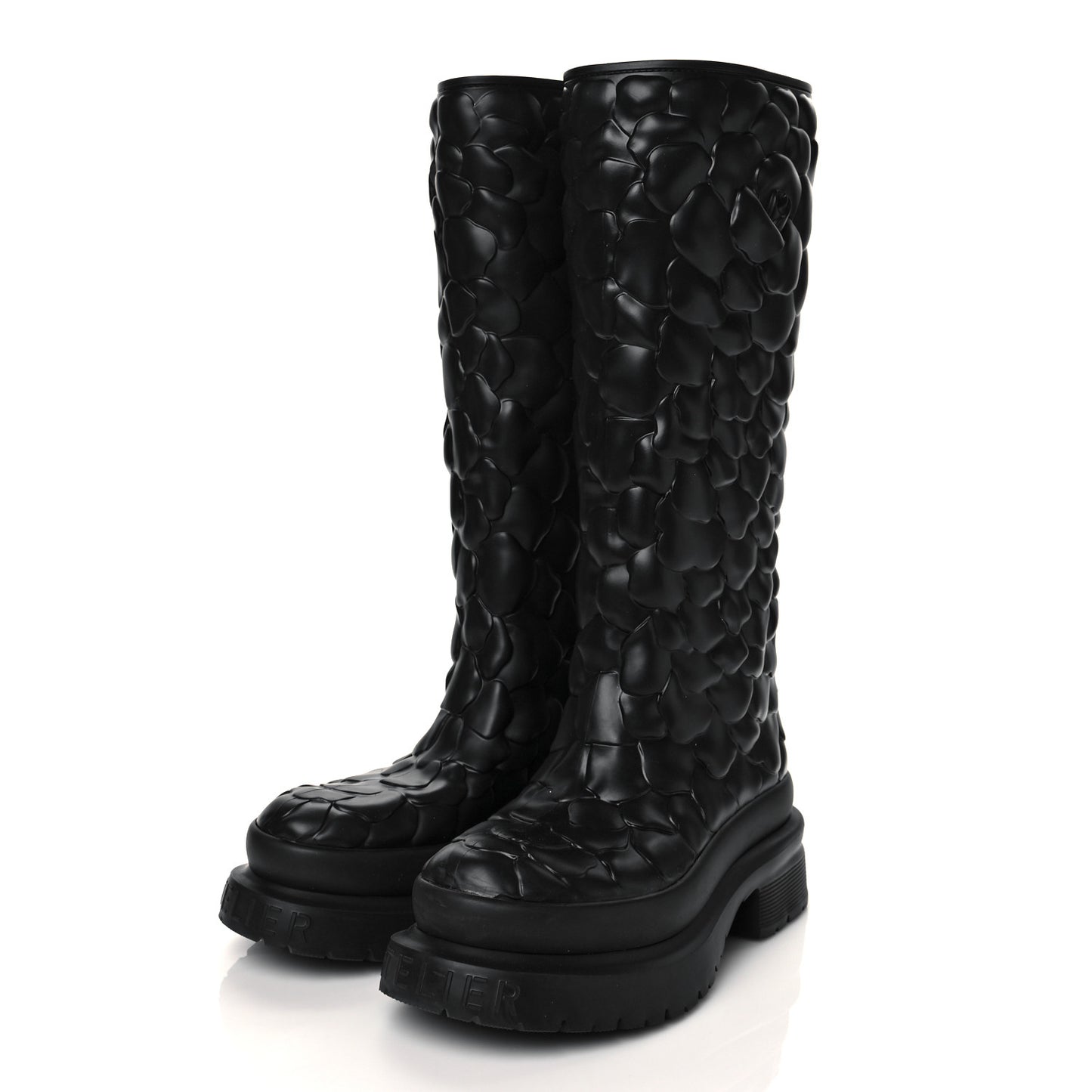 Rubber Atelier 03 Rose Edition 30/50mm Tall Rainboots 38 Black