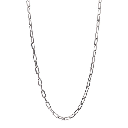 Cartier 18K White Gold SM Santos De Cartier Link Necklace 1 of 5