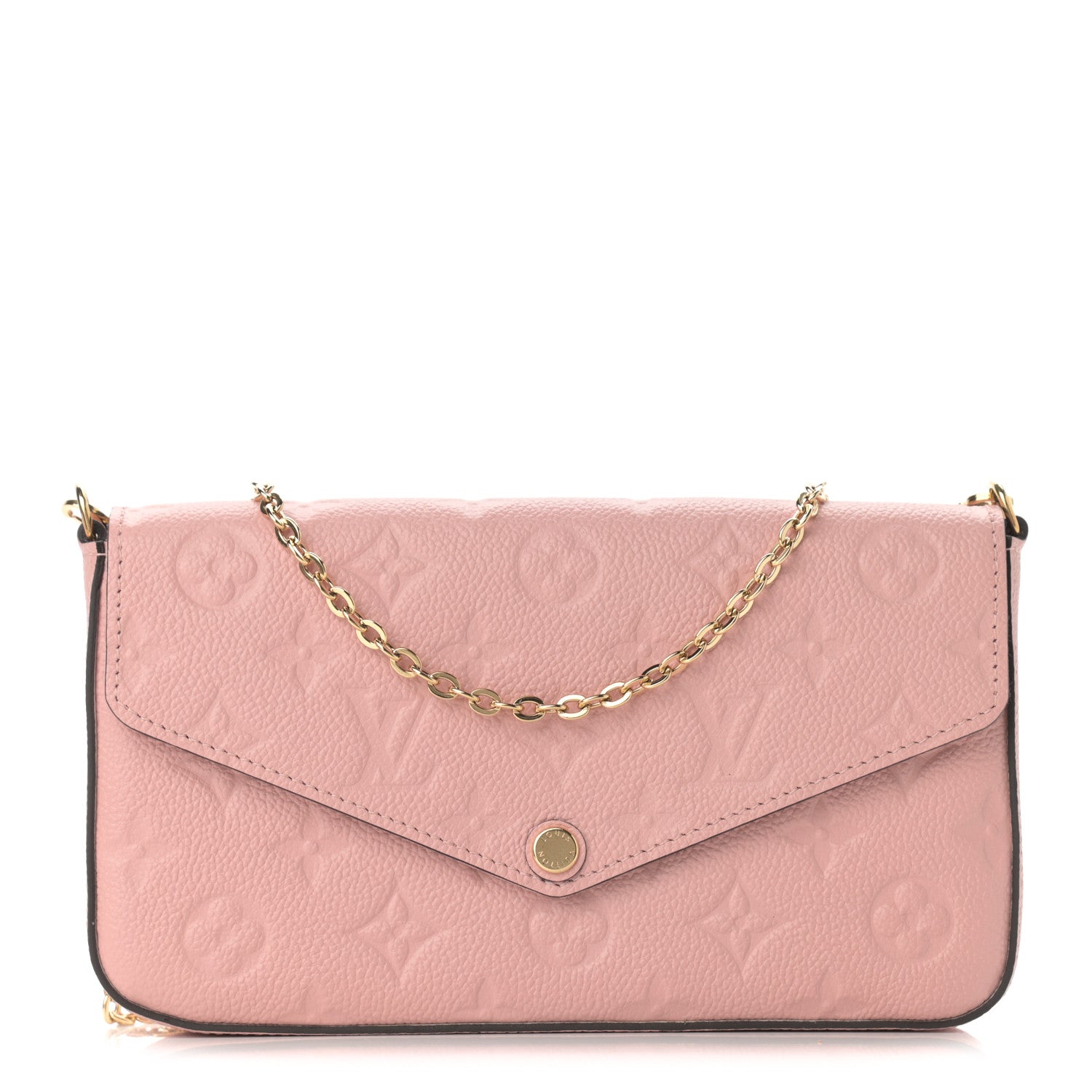 Louis Vuitton Empreinte Pochette Felicie Chain Wallet Rose Poudre 3 of 14