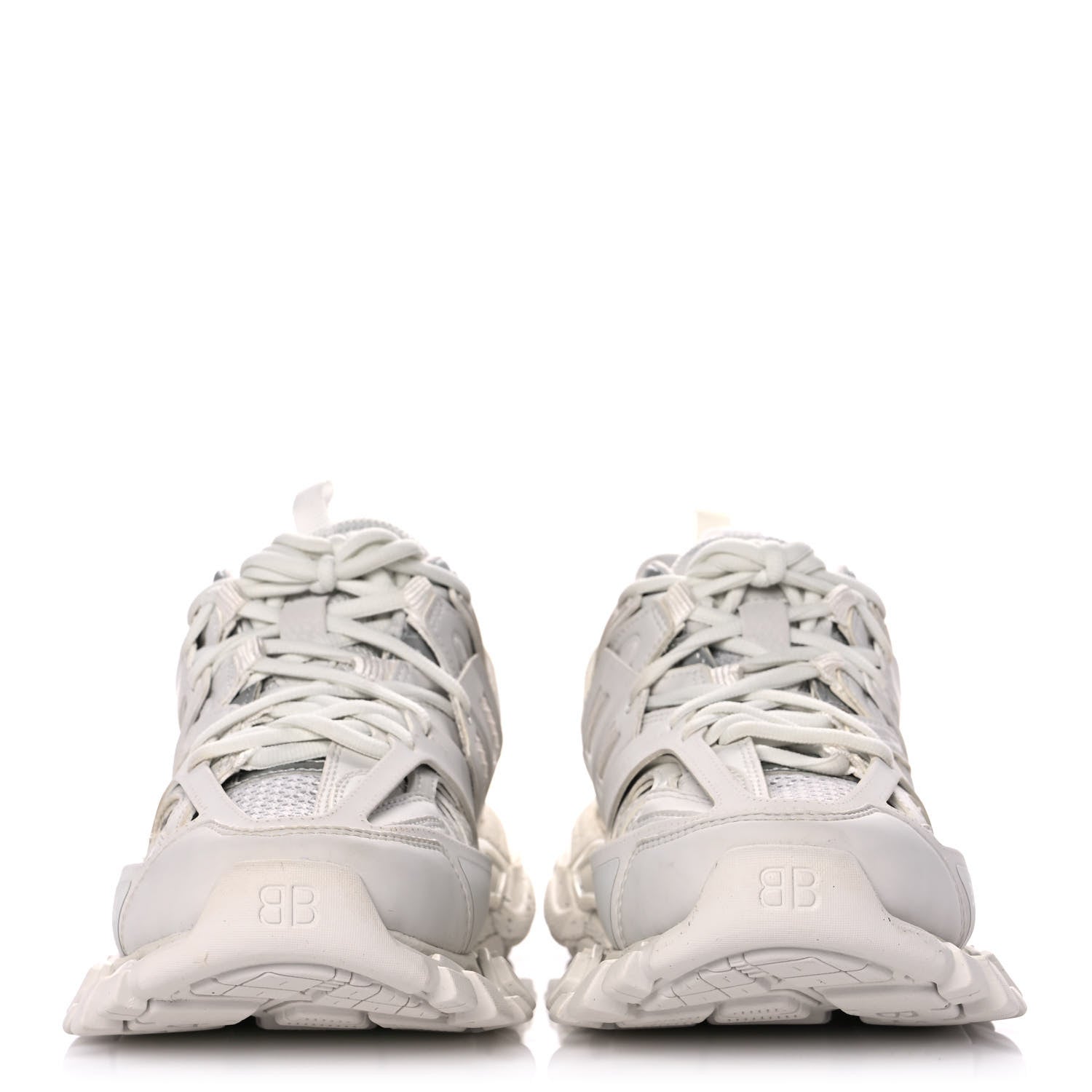 Balenciaga Rubber Mesh Fabric Monocolor Recycled Sole Womens Track Sneakers 38 White 2 of 12