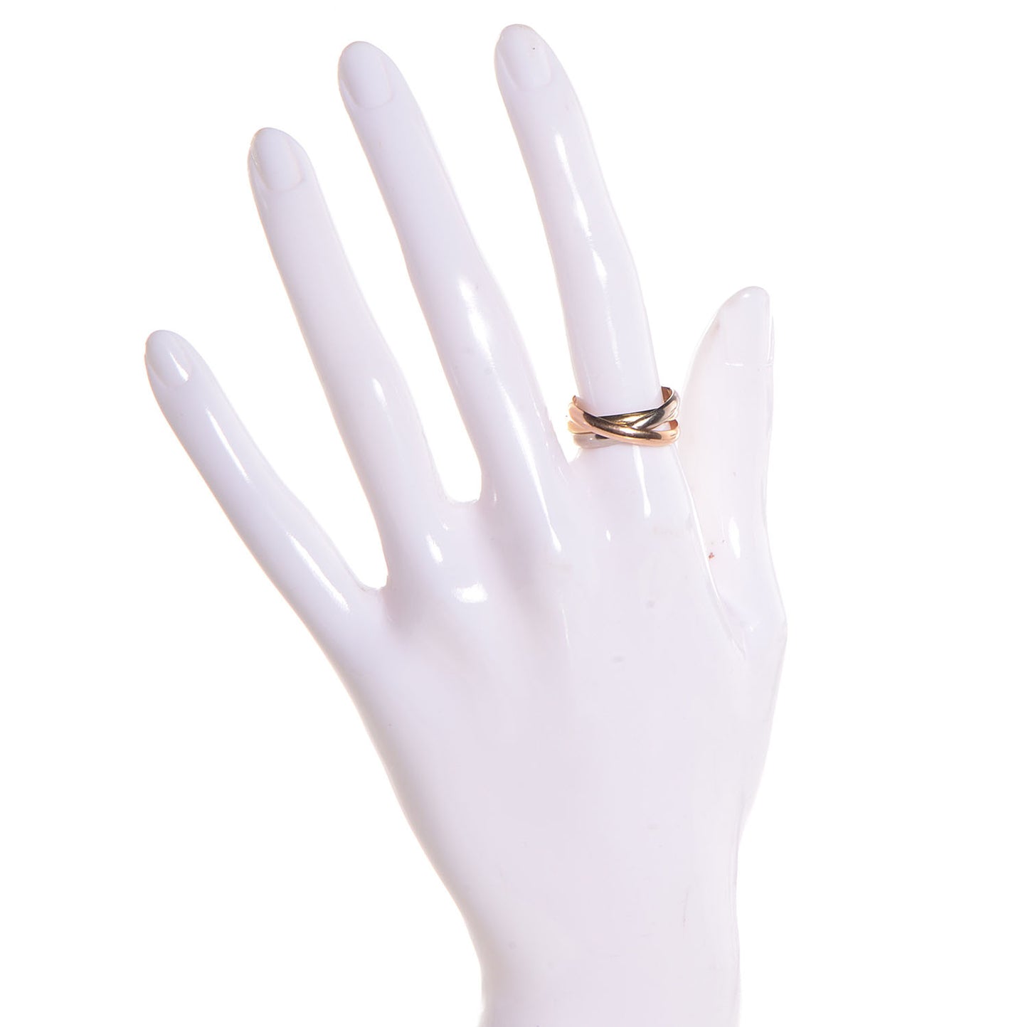 18k Pink Yellow White Gold Trinity Ring 54 7