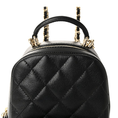 Chanel Caviar Quilted CC Mini Classic Backpack Black 8 of 11