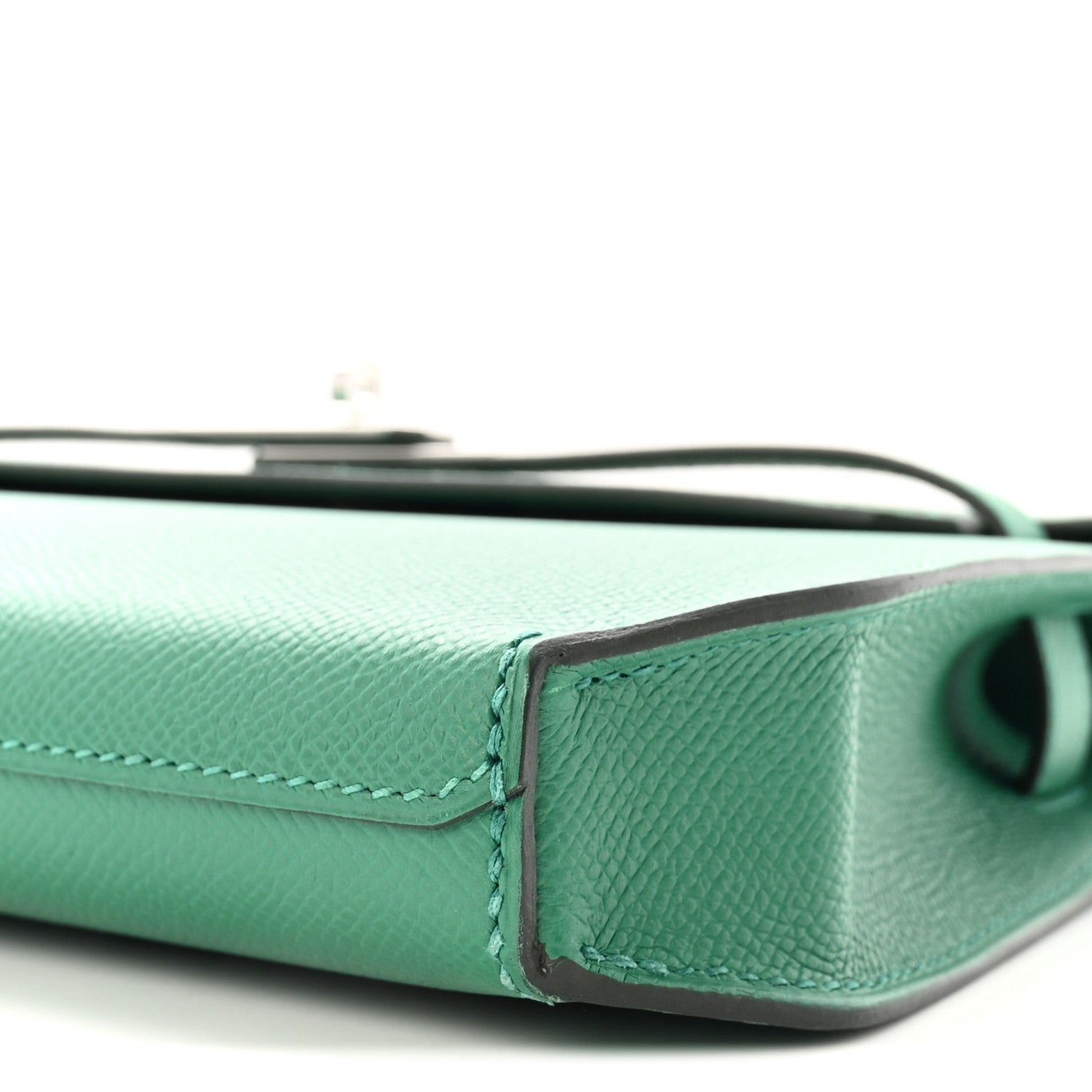 Hermes Epsom Kelly Depeches 25 Pouch Vert Jade 8 of 8