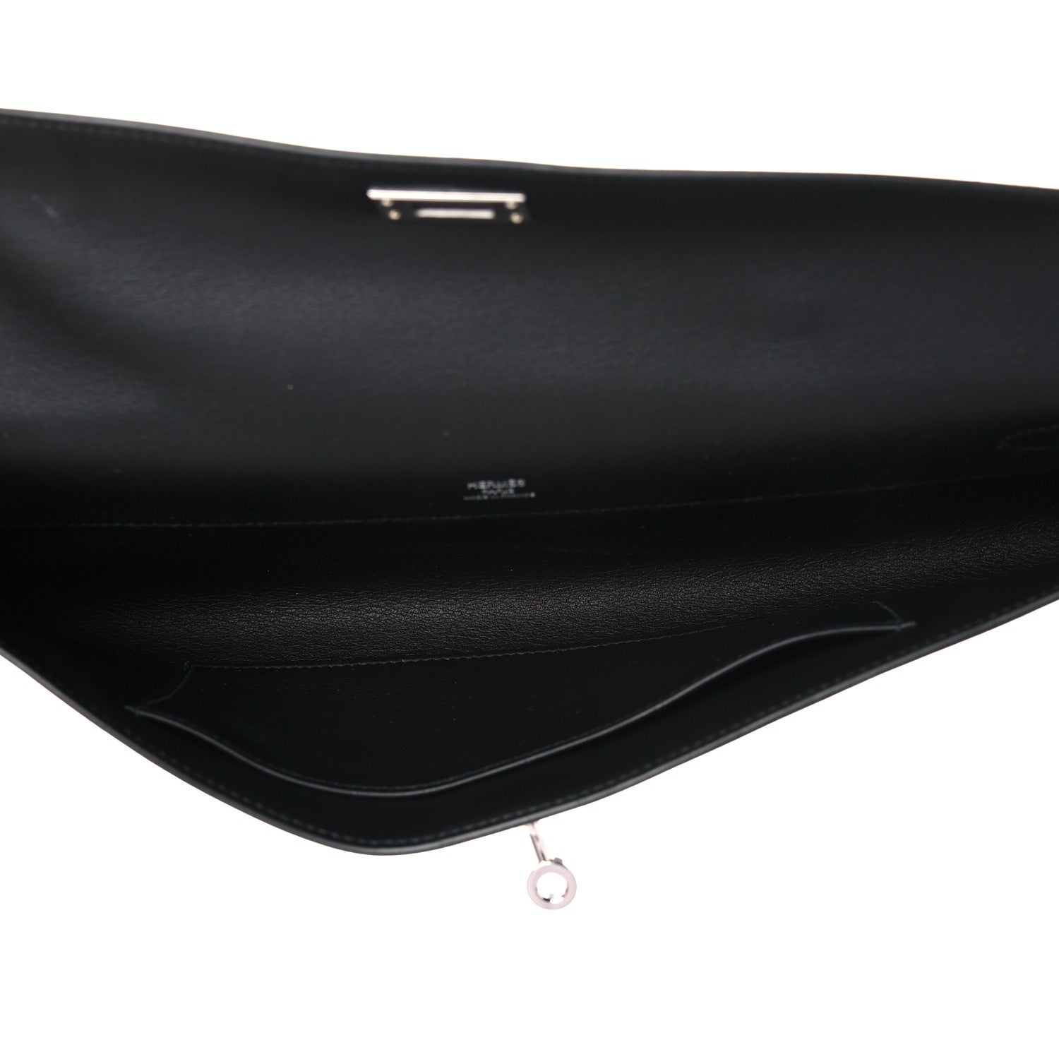 Hermes Swift Kelly Cut Clutch Pochette Black 5 of 11