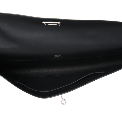 Hermes Swift Kelly Cut Clutch Pochette Black 5 of 11