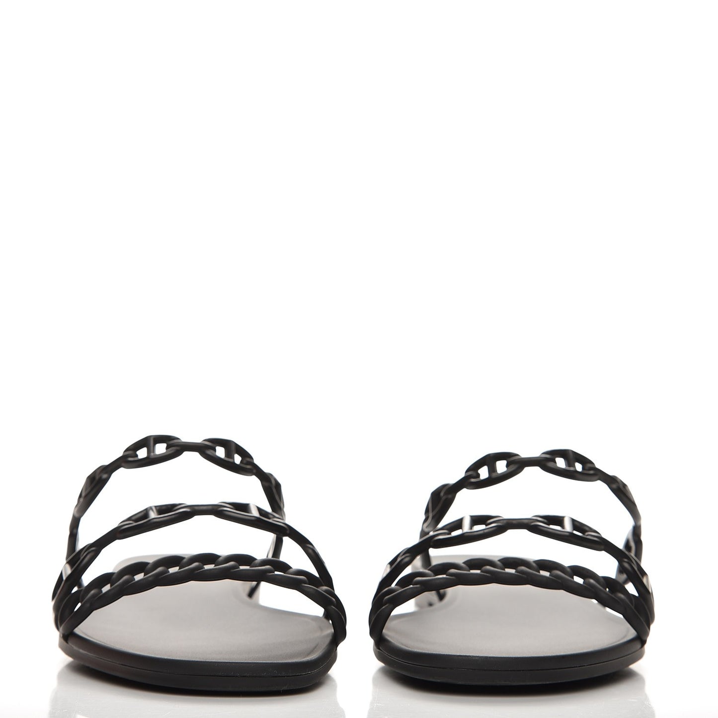 Rubber Chaine d'Ancre Rivage Sandals 40 Black