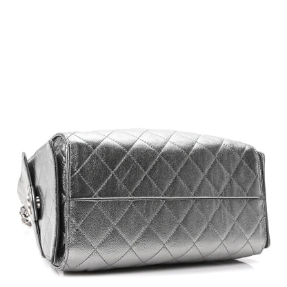 Chanel Metallic Caviar Quilted Small Chanel 25 Handbag Anthracite 4 of 11