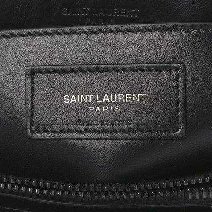 Saint Laurent Calfskin Y Quilted Monogram Monochrome Small Loulou Chain Satchel Black 6 of 15