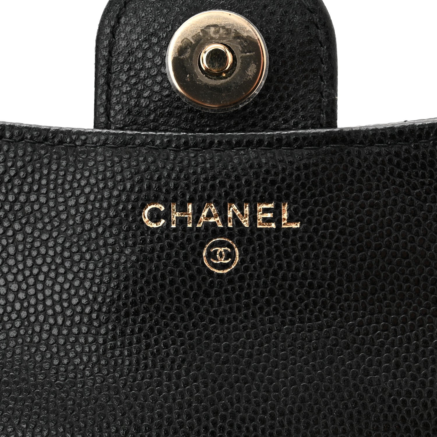 Chanel Caviar Quilted Flap Phone Holder With Chain Black 6 of 12