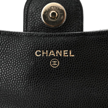 Chanel Caviar Quilted Flap Phone Holder With Chain Black 6 of 12