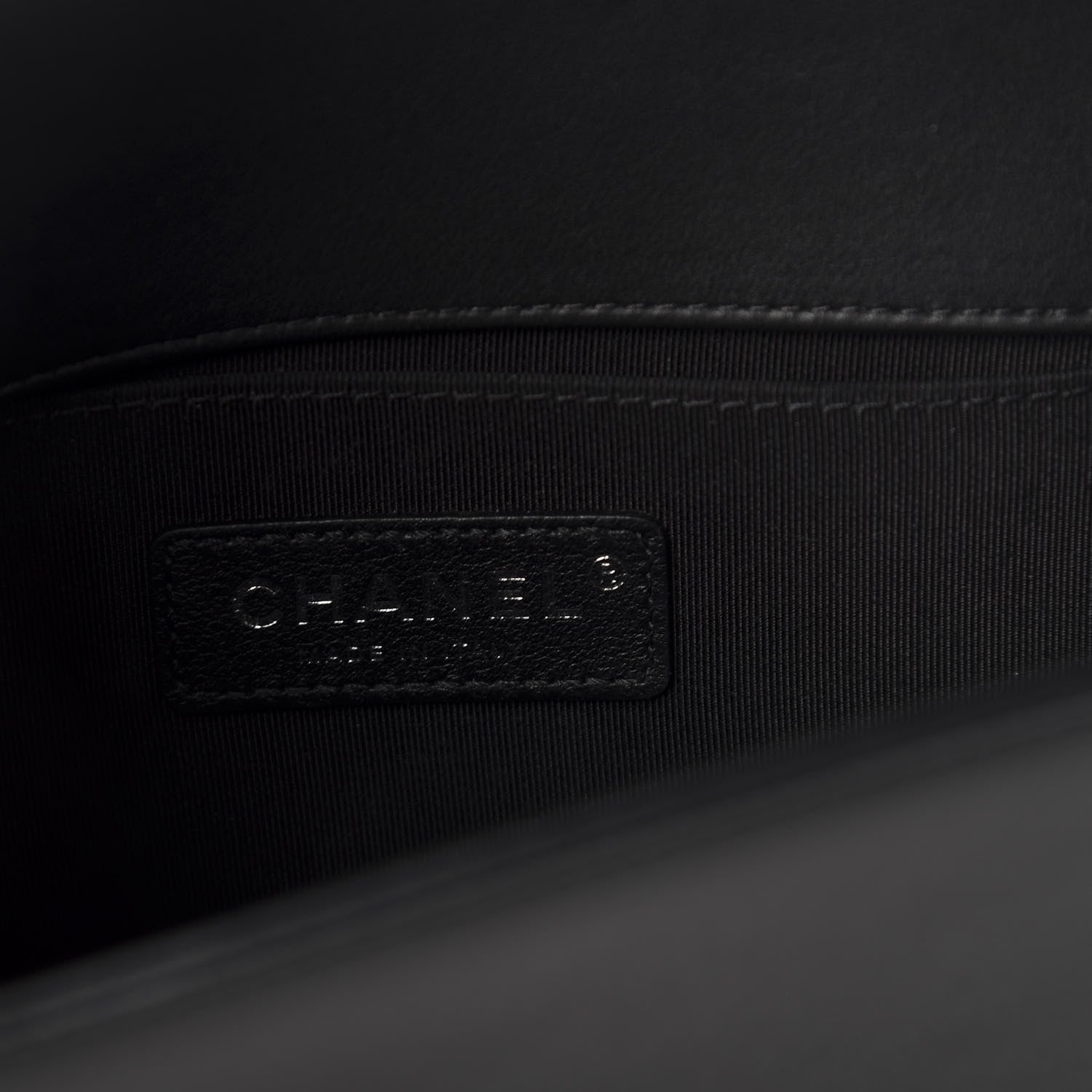 Chanel Calfskin Pearl Tweed Small Boy Flap Black 9 of 13