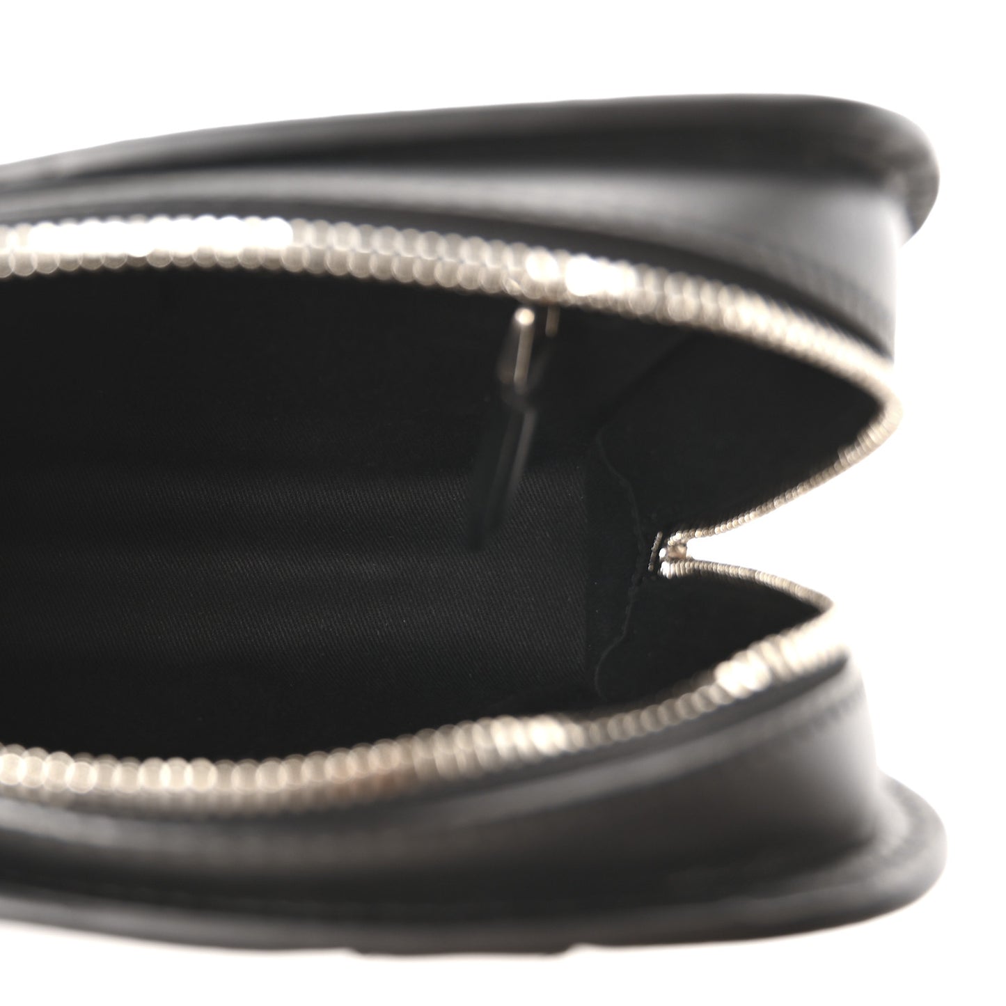 Calfskin Gancini Embossed Travel Crossbody Black