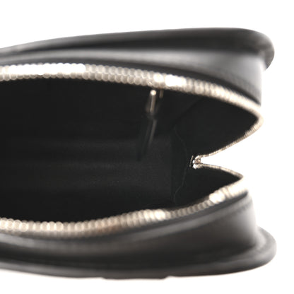 Salvatore Ferragamo Calfskin Gancini Embossed Travel Crossbody Black 5 of 9