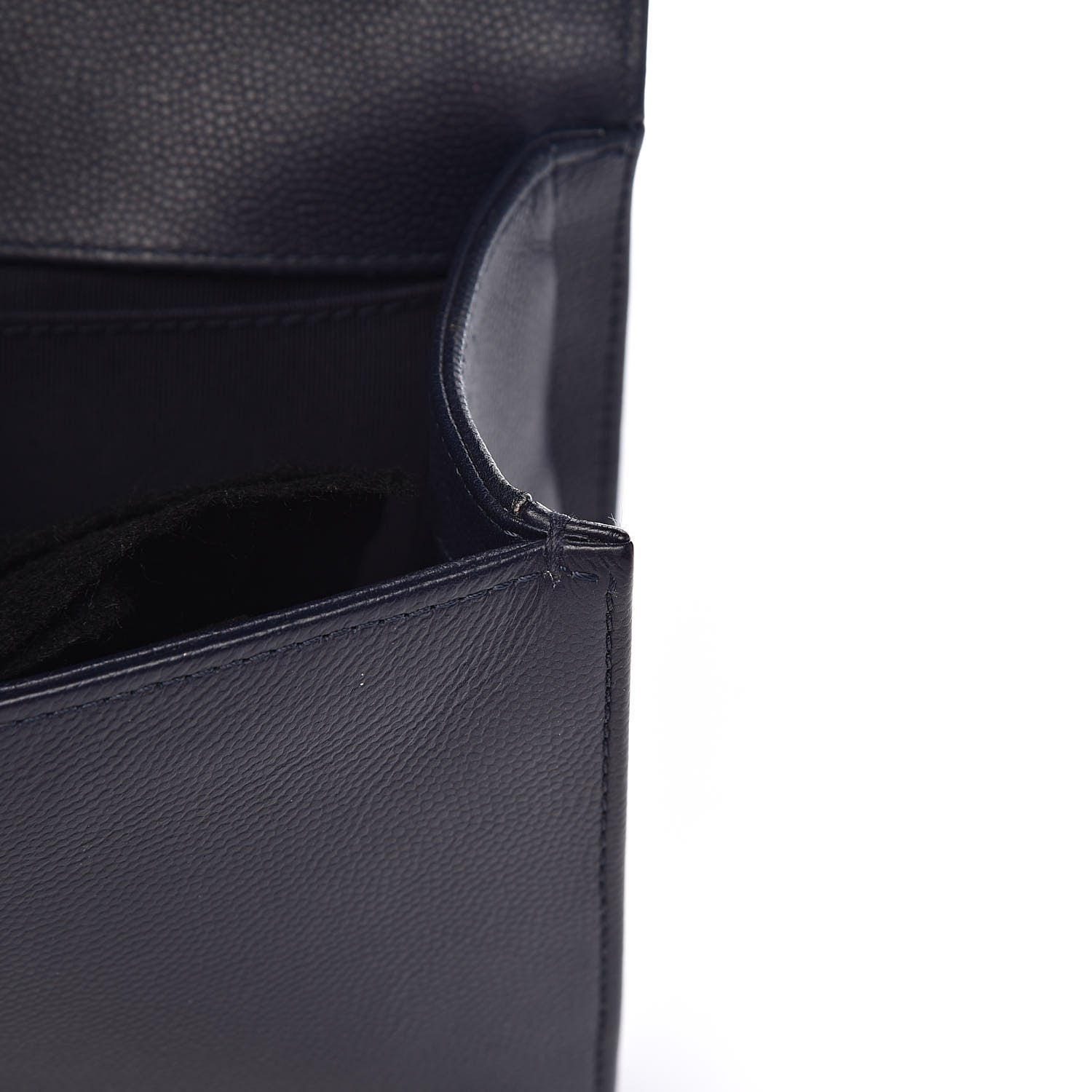 Chanel Caviar Quilted Medium Boy Flap Dark Blue 12 of 15