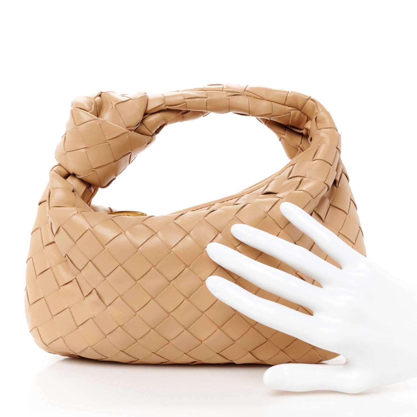 Nappa Intrecciato Mini Jodie Almond