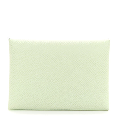Hermes Epsom Calvi Duo Card Case Vert Fizz 1 of 8