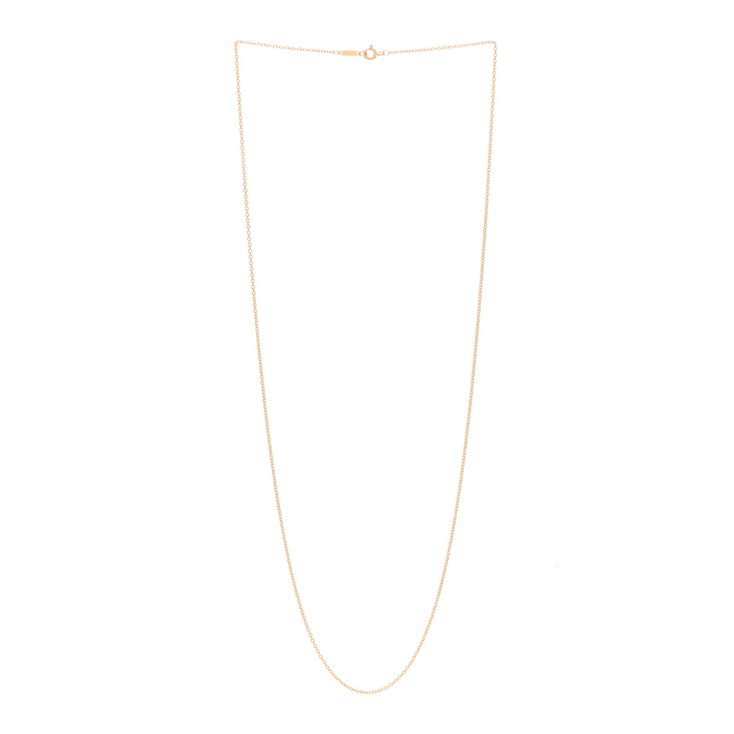 18K Rose Gold Chain Necklace 24"