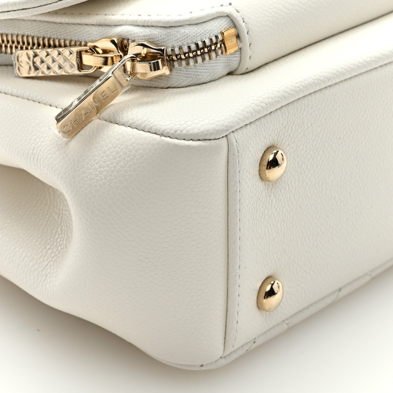 Chanel Caviar Quilted Small Business Affinity Flap White 8 of 9