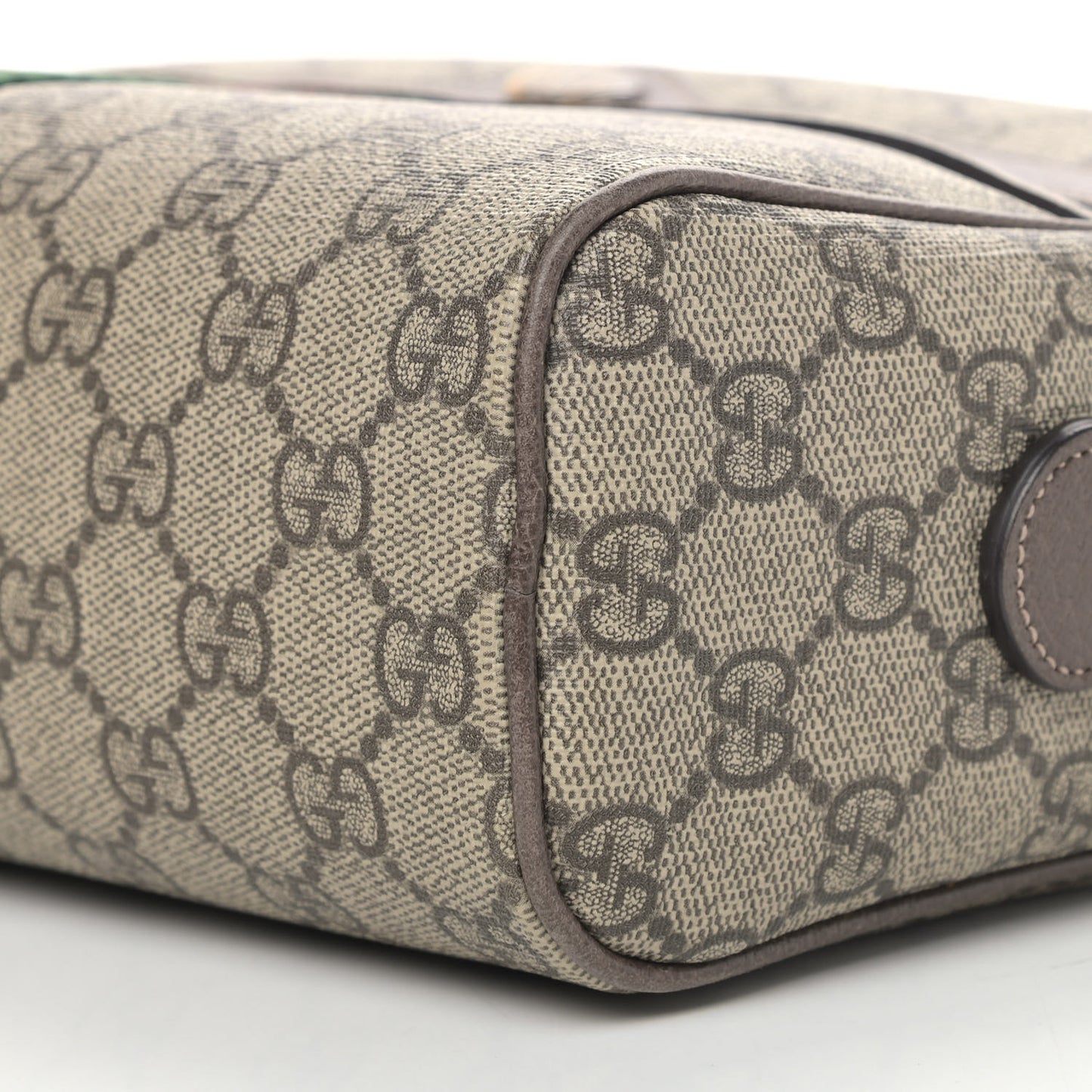 GG Supreme Monogram Web Small Ophidia Shoulder Bag Brown