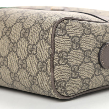 Gucci GG Supreme Monogram Web Small Ophidia Shoulder Bag Brown 9 of 9