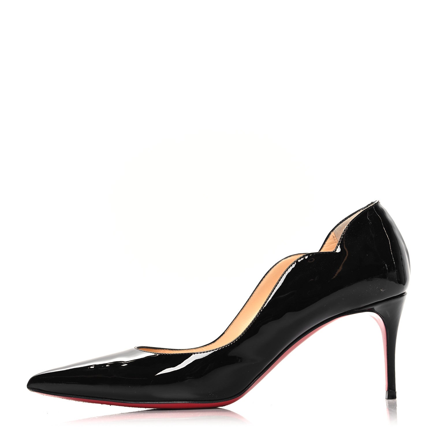 Christian Louboutin Patent Hot Chick 70 Pumps 38 Black 1 of 8