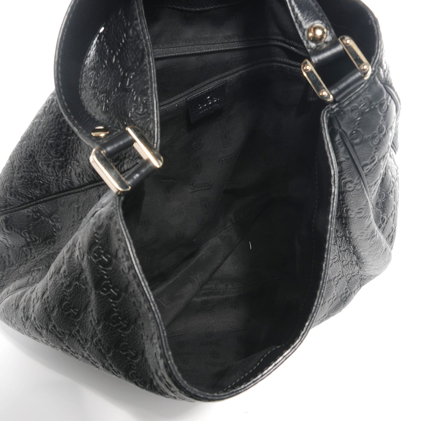 Guccissima New Ladies Web Large Hobo Black