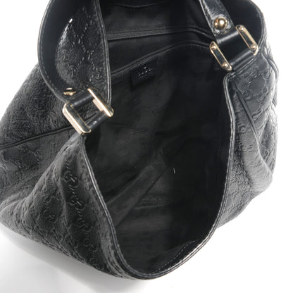Gucci Guccissima New Ladies Web Large Hobo Black 5 of 8