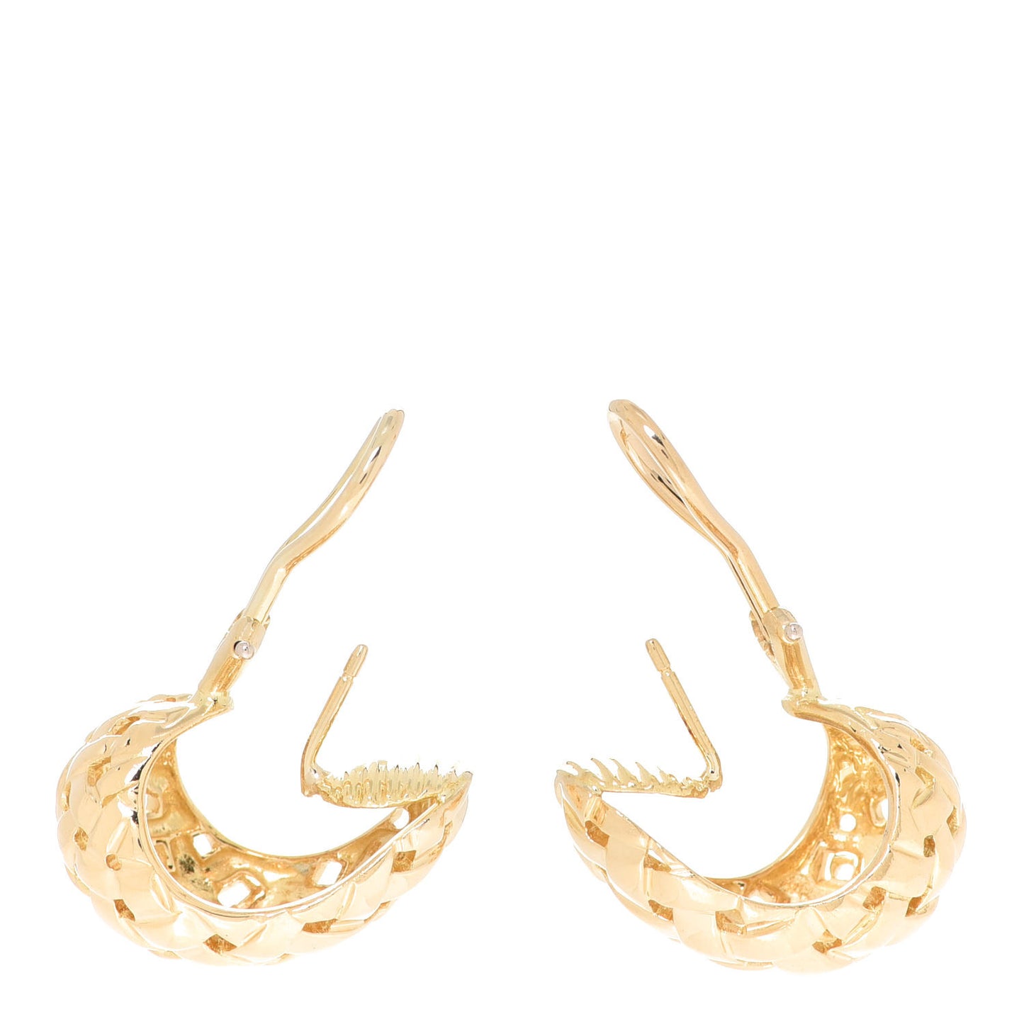 18K Yellow Gold Vannerie Earrings