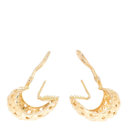 Tiffany 18K Yellow Gold Vannerie Earrings 3 of 5