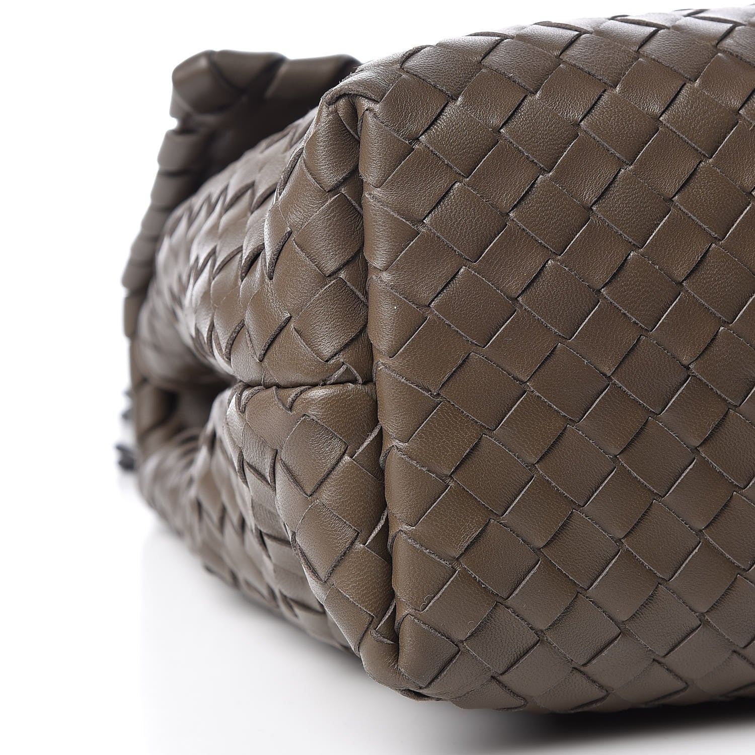Bottega Veneta Nappa Intrecciato Medium Olimpia Bag Steel 8 of 9