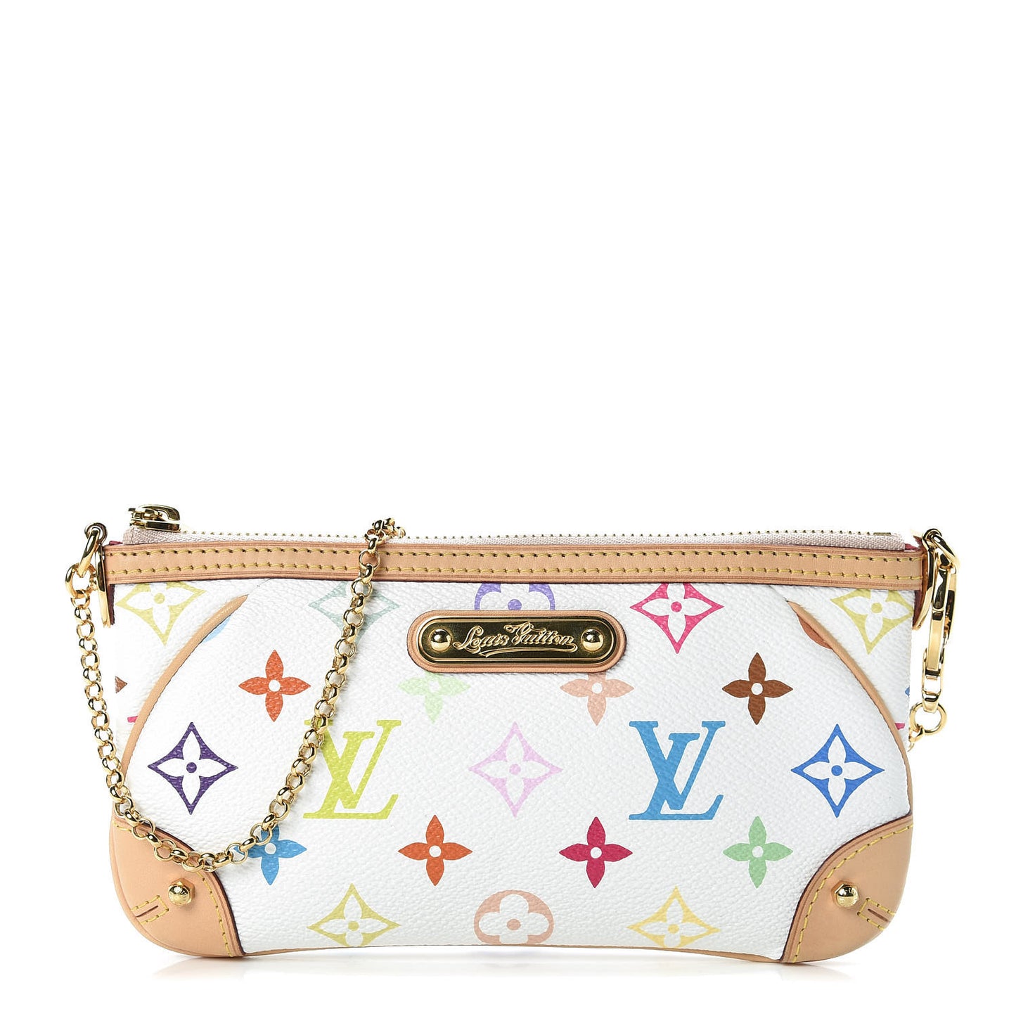 Monogram Multicolor Pochette Milla MM White