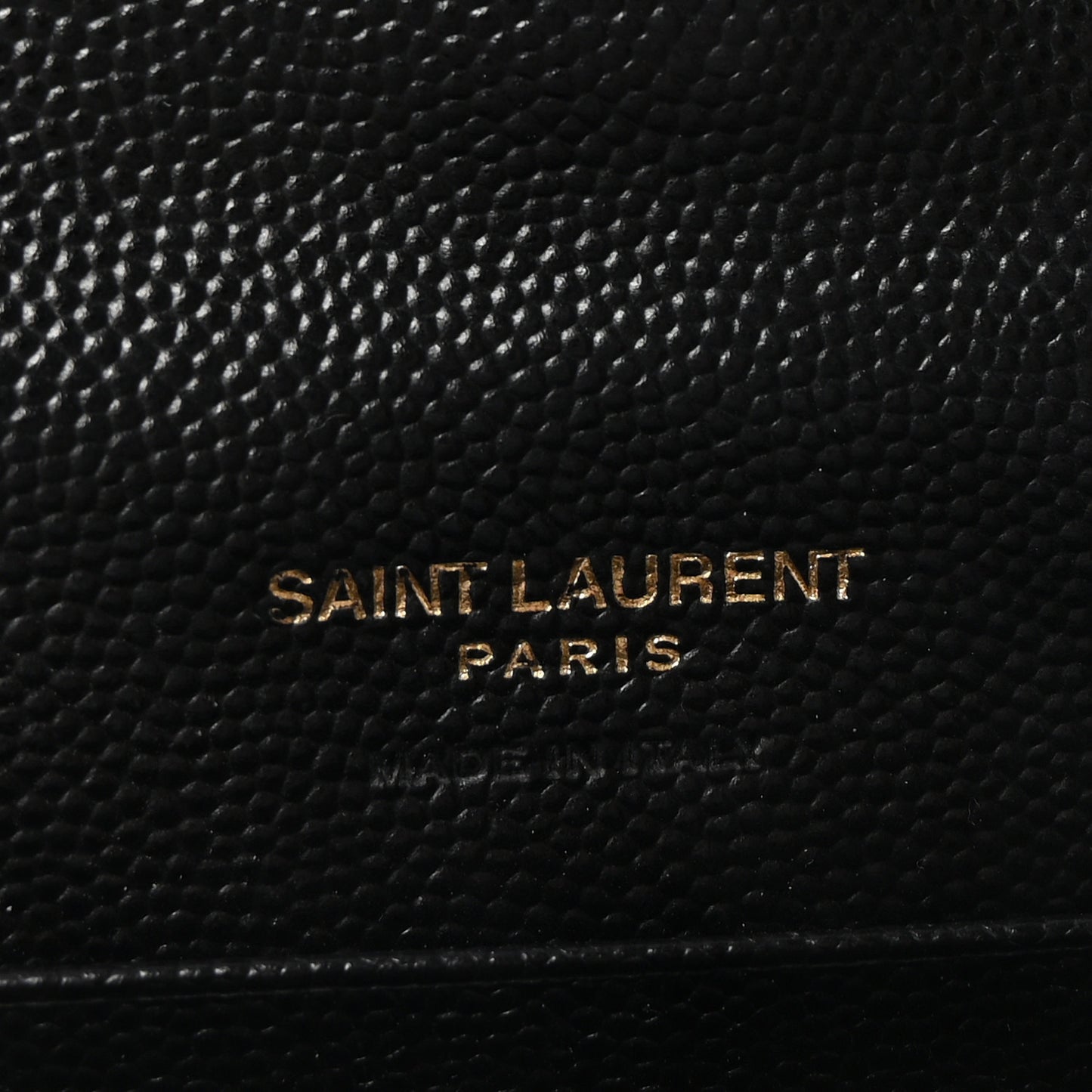 Grain De Poudre Matelasse Chevron Small Monogram Envelope Wallet Black