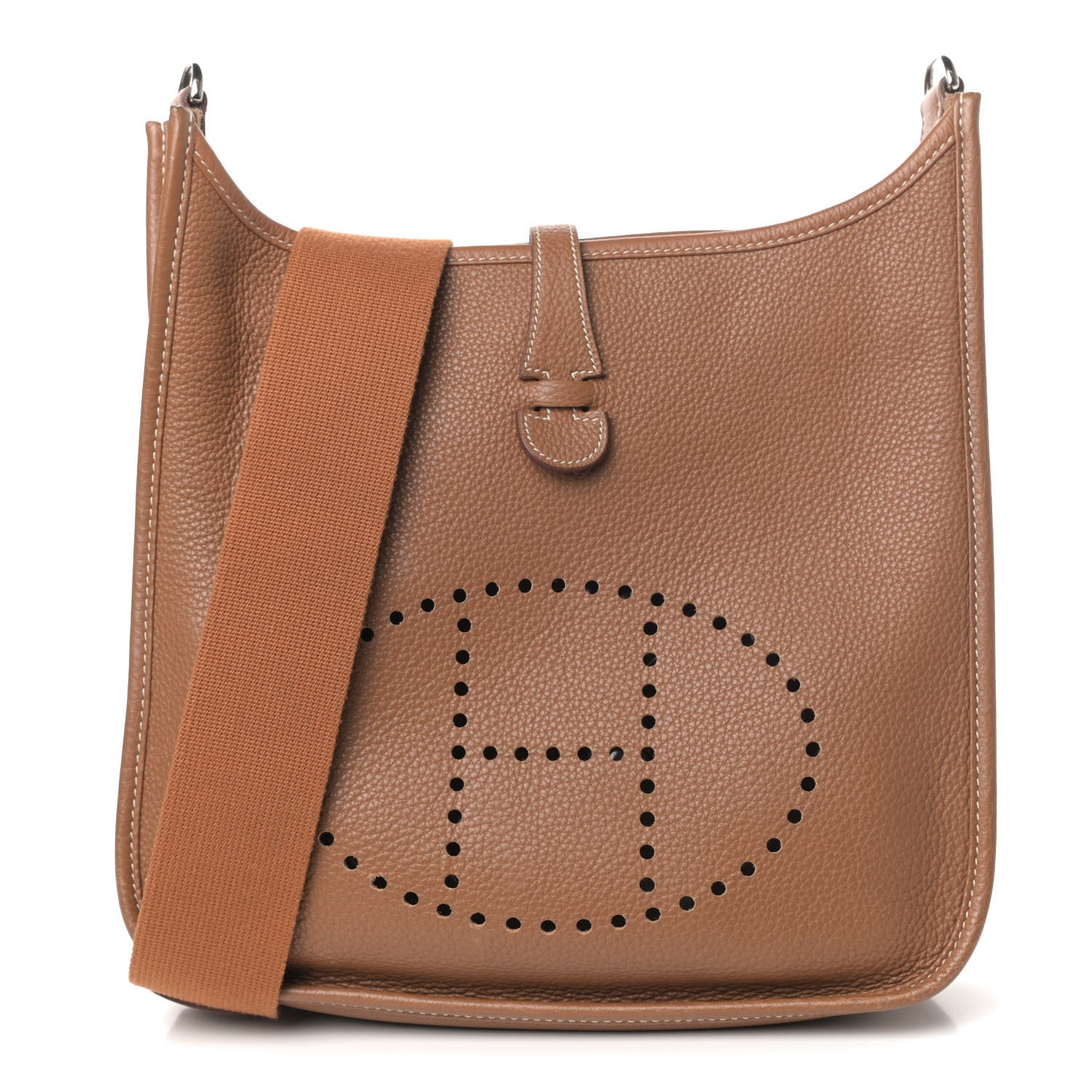 Hermes Taurillon Clemence Evelyne III PM Gold 1 of 4