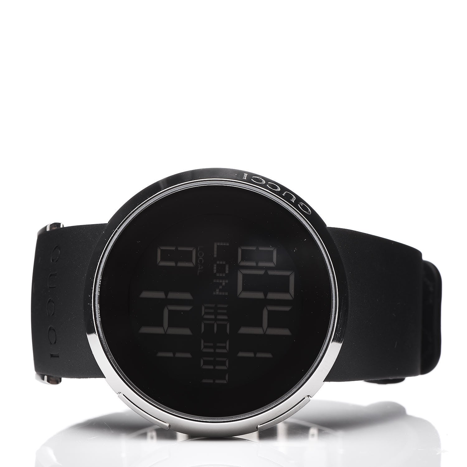 Gucci Stainless Steel Rubber 40mm Digital I-Watch Black 4 of 7