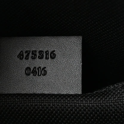 Gucci GG Supreme Monogram Selleria Calfskin Web New Web Cosmetic Case Black 7 of 7