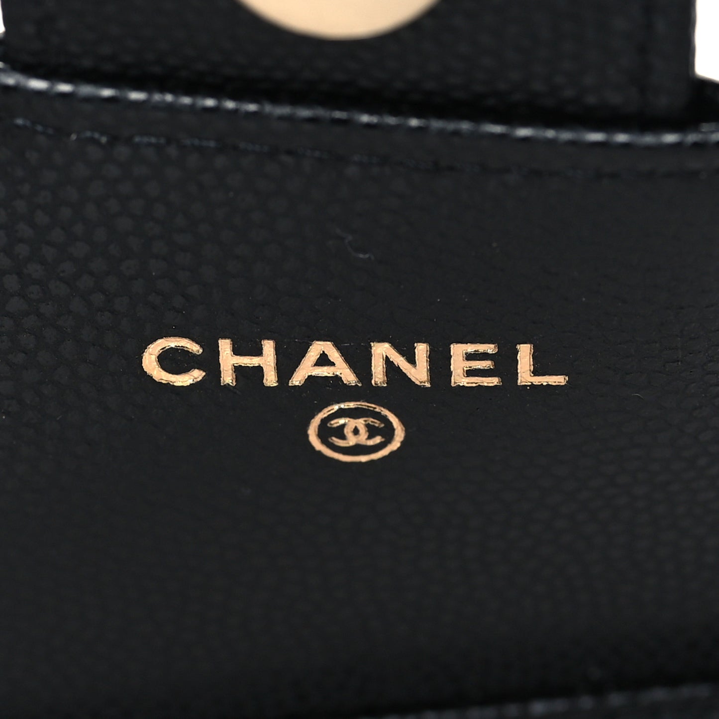 Caviar Quilted Mini Clutch With Chain Black